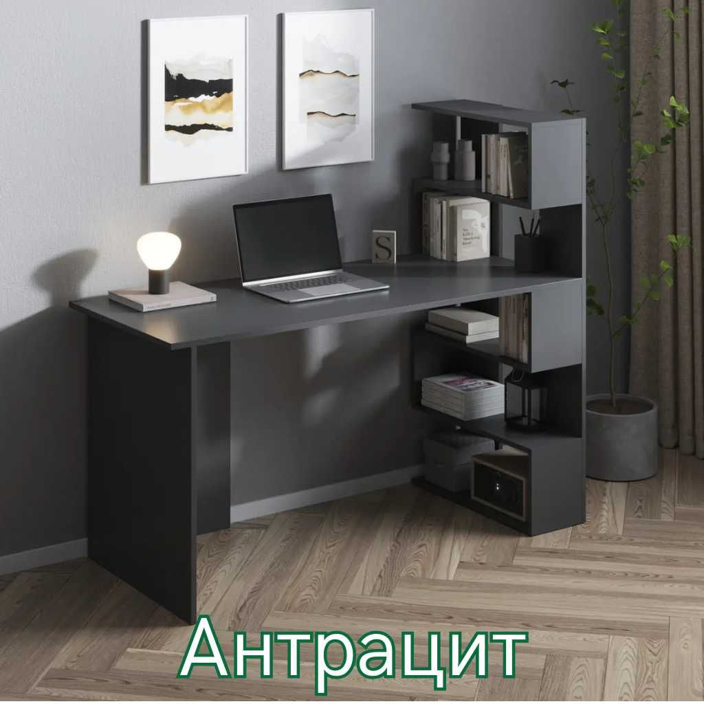 ‼️Письмовий стіл + місткий стелаж для роботи та навчання
