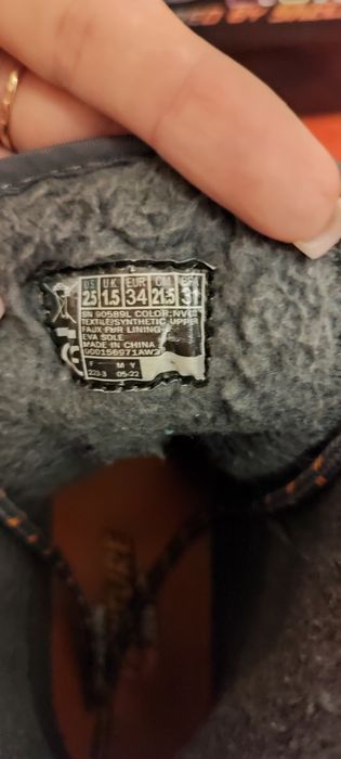 Дитячі зимові черевики Skechers S-Lights (модель 90589L/NVCC)