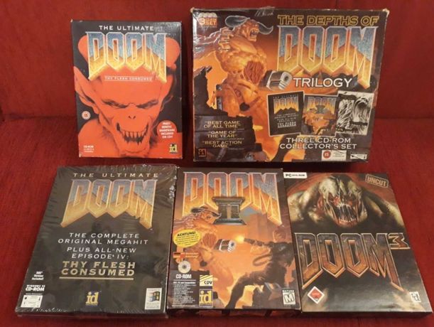 Kolekcja Doom, The Ultimate, Final, Trilogy, Doom 3 - gry PC Big Box