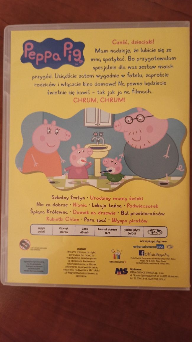 Płyty DVD Świnka Peppa