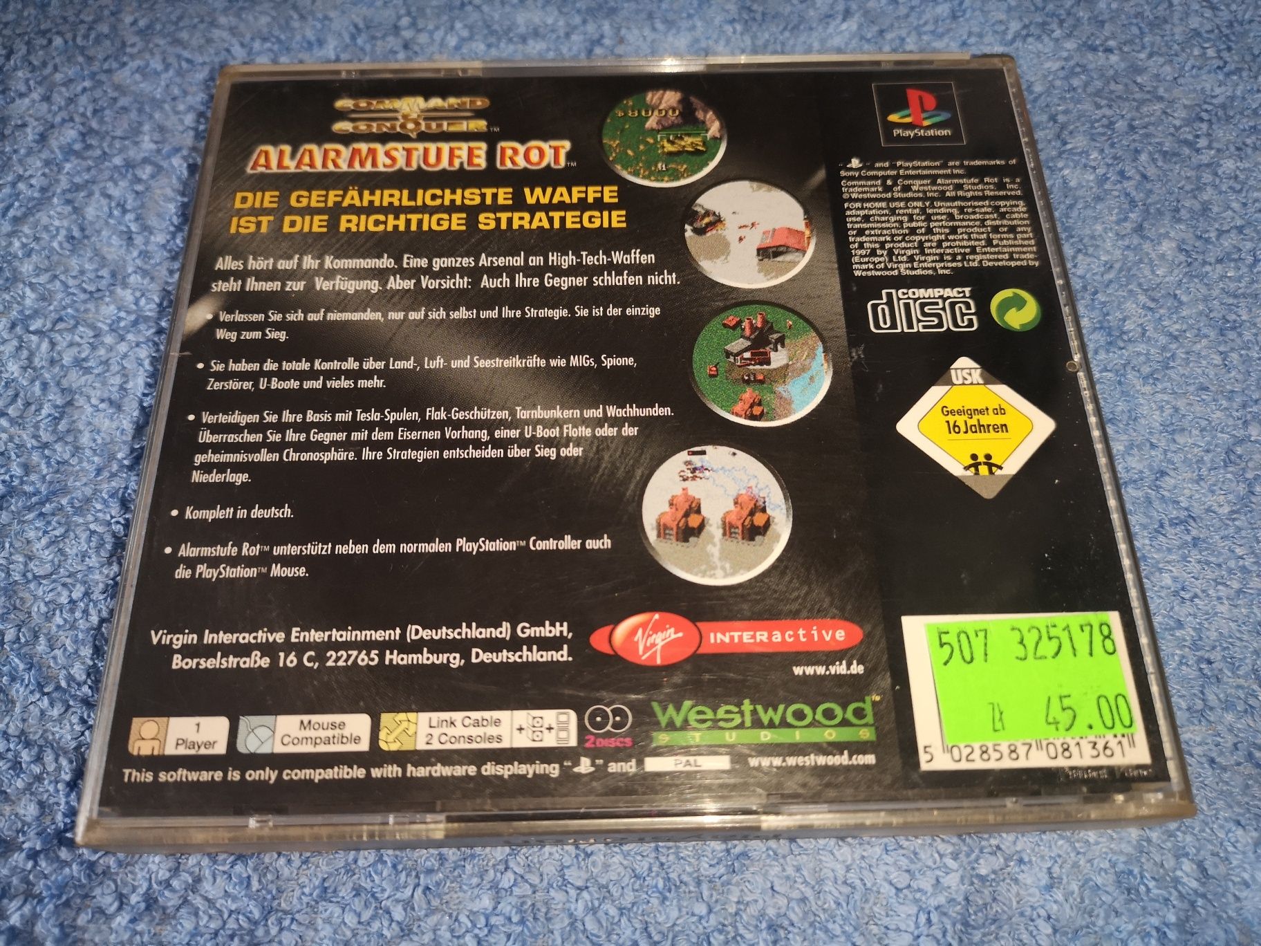 Command & Conquer Alarmstufe Rot PSX PS1 gra GER (stan db+) sklep