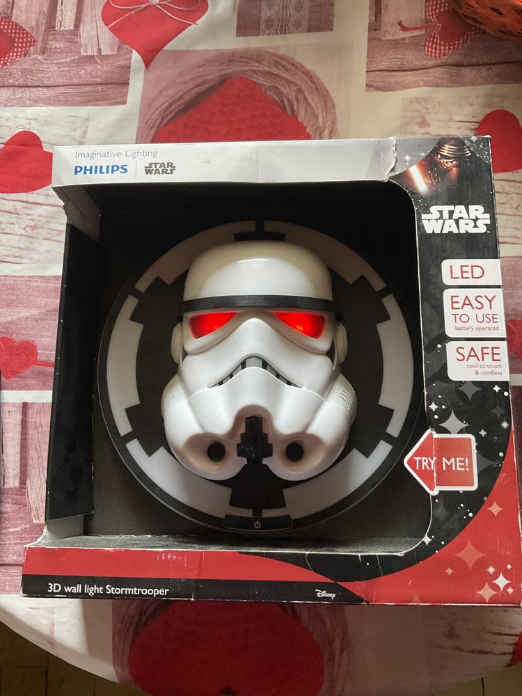 Lâmpada star wars stormtrooper Philips nova selada