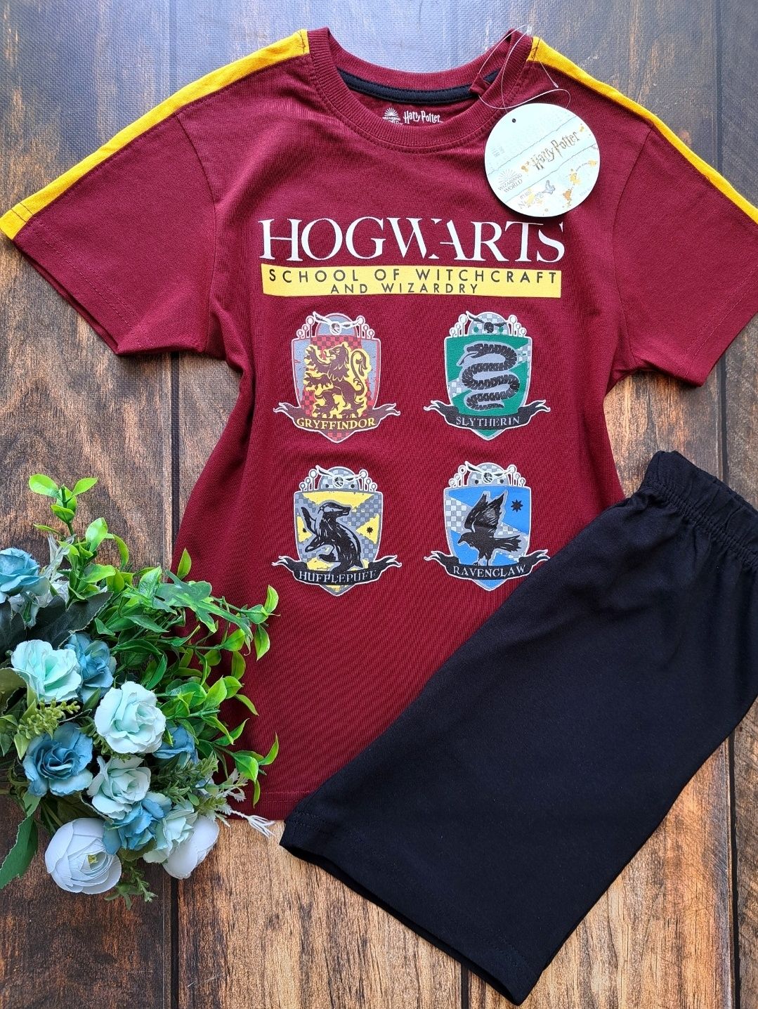 Piżama chłopięca komplet spodenki komplet Harry Potter rozm. 140