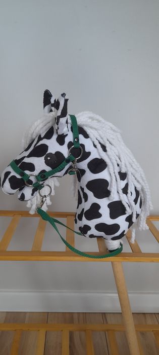 Kantar z wodzami dla hobby horse a4 zielony