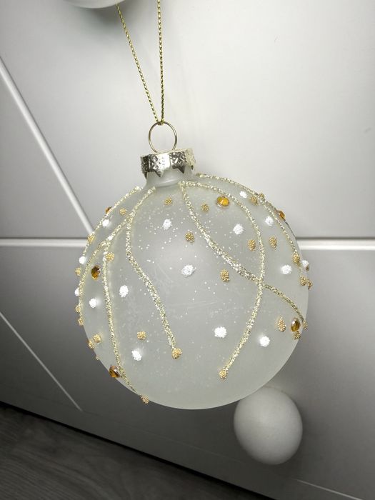 4 bolas natal grandes vidro - novas