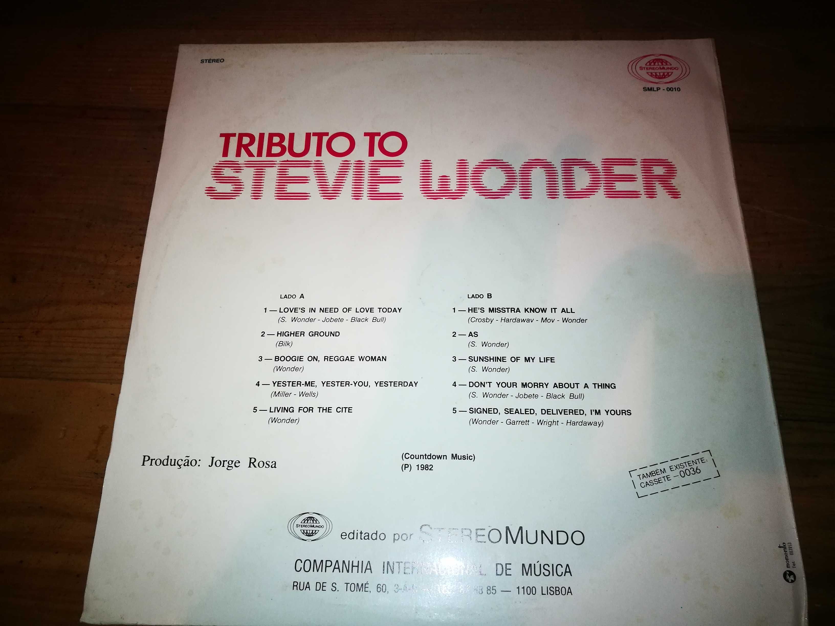 VARIOS	- Tributo To Stevie Wonder LP