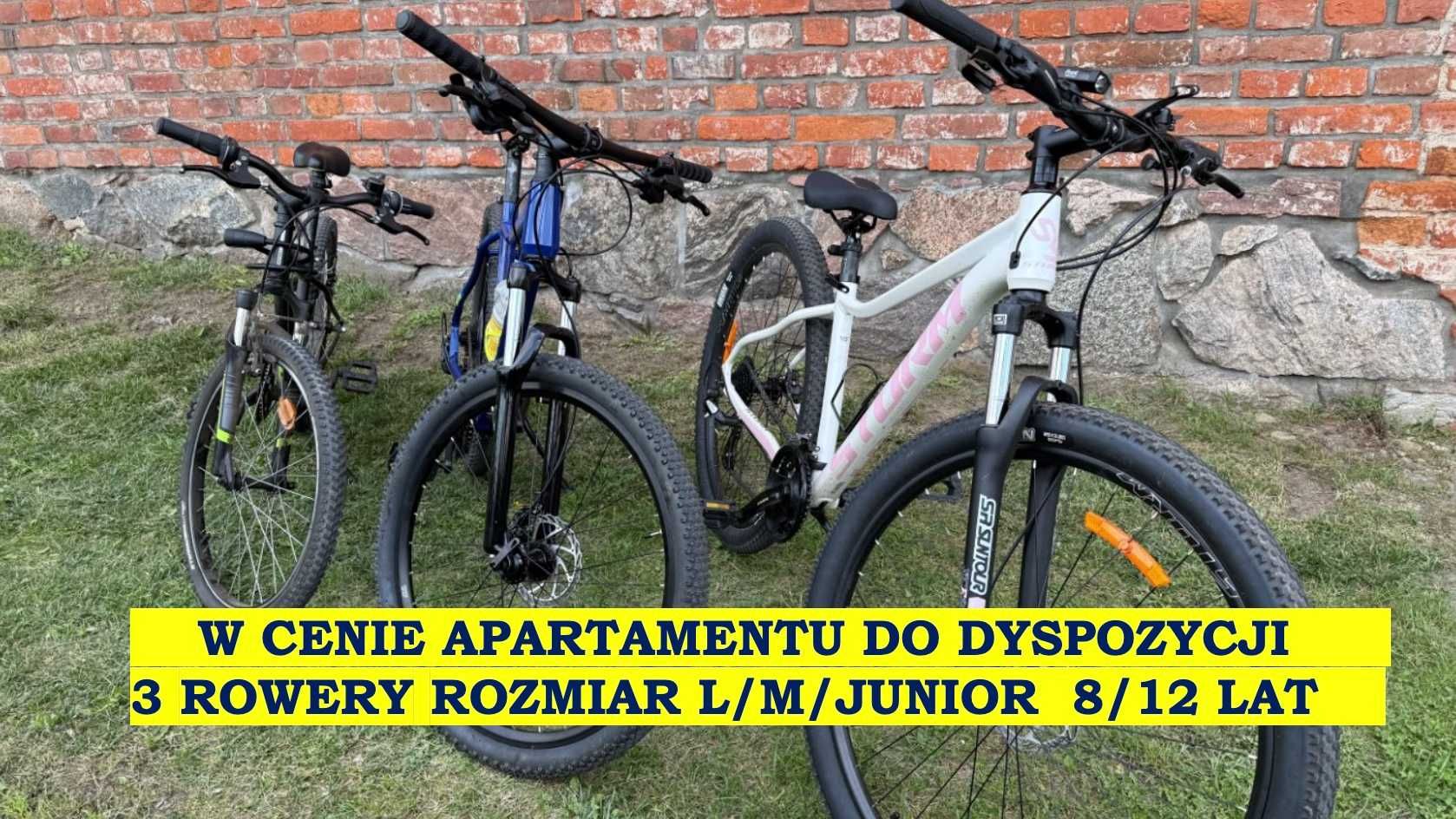 Mazurski Apartament nad Jeziorem Dadaj, 3 rowery w cenie wynajmu.