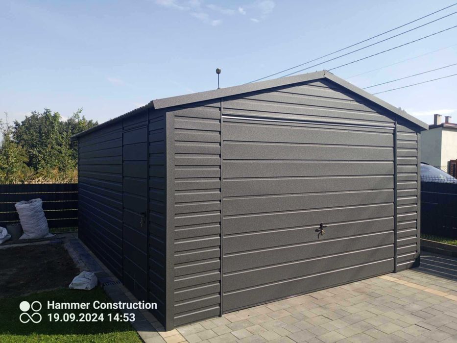 Garaż blaszany 4x6 PROMOCJA. PROFIL ZAMKNIĘTY OCYNK. Producent.