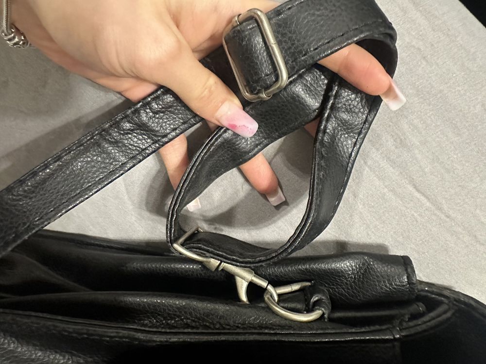 Torba na laptopa dokumenty Wittchen skórzana Czarna pojemna wyjazdowa