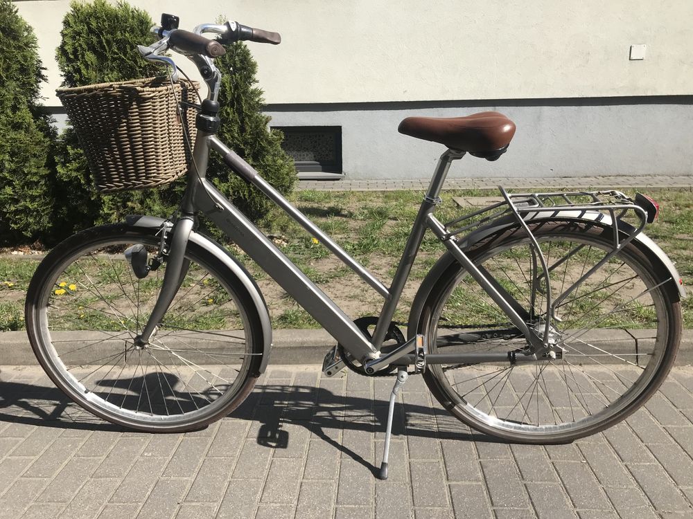 Duński rower miejski z koszykiem Kildemoes Qharma koła 28 cali
