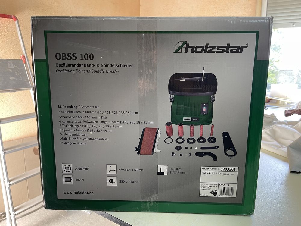 Шліфувальний верстат«гріндер» Holzstar OBSS 100