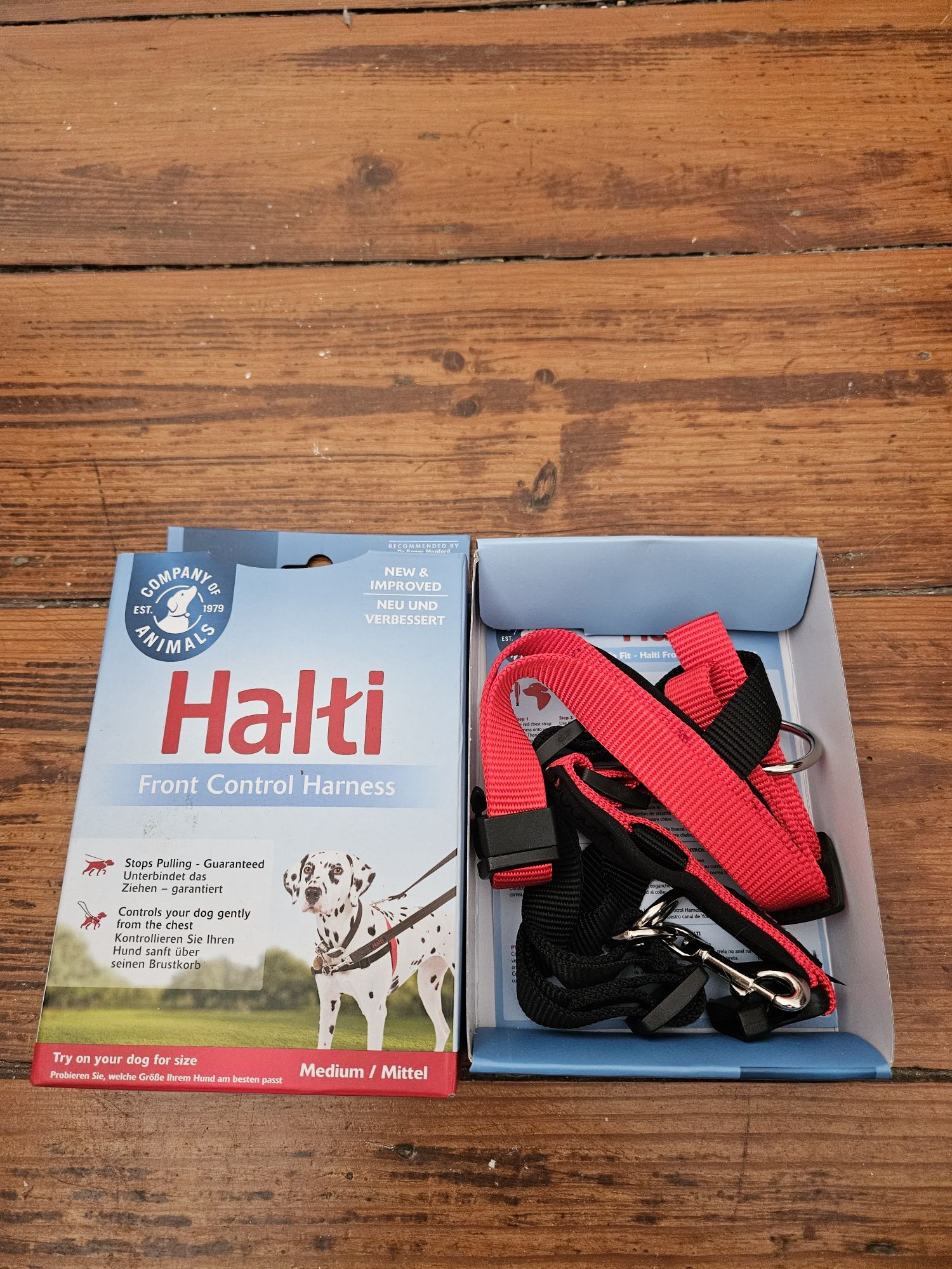 Peitoral "stop pulling" -Halti company of animals (tamanho M) ,Novo
