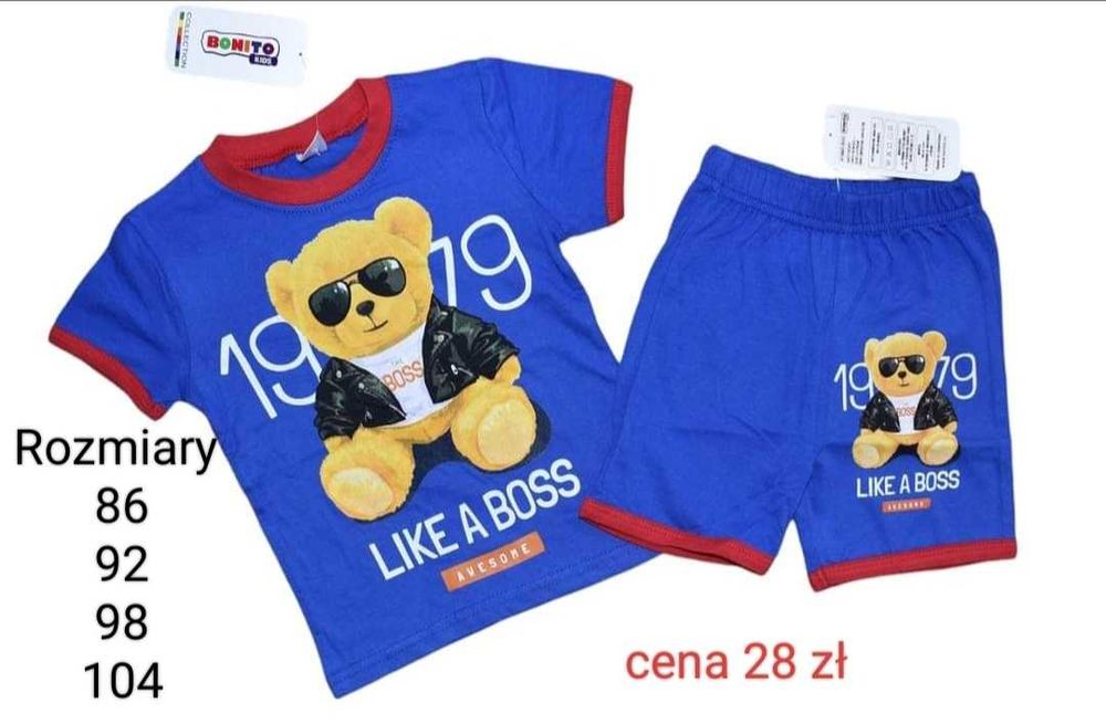 Komplet miś wiosenny 104