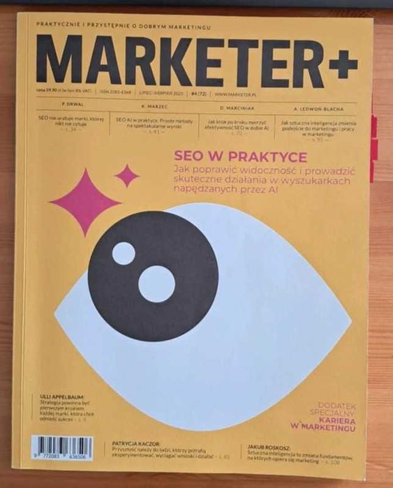 Magazyn Marketer+ SEO (AI) w praktyce wyd. 2025 Gazeta, Prasa