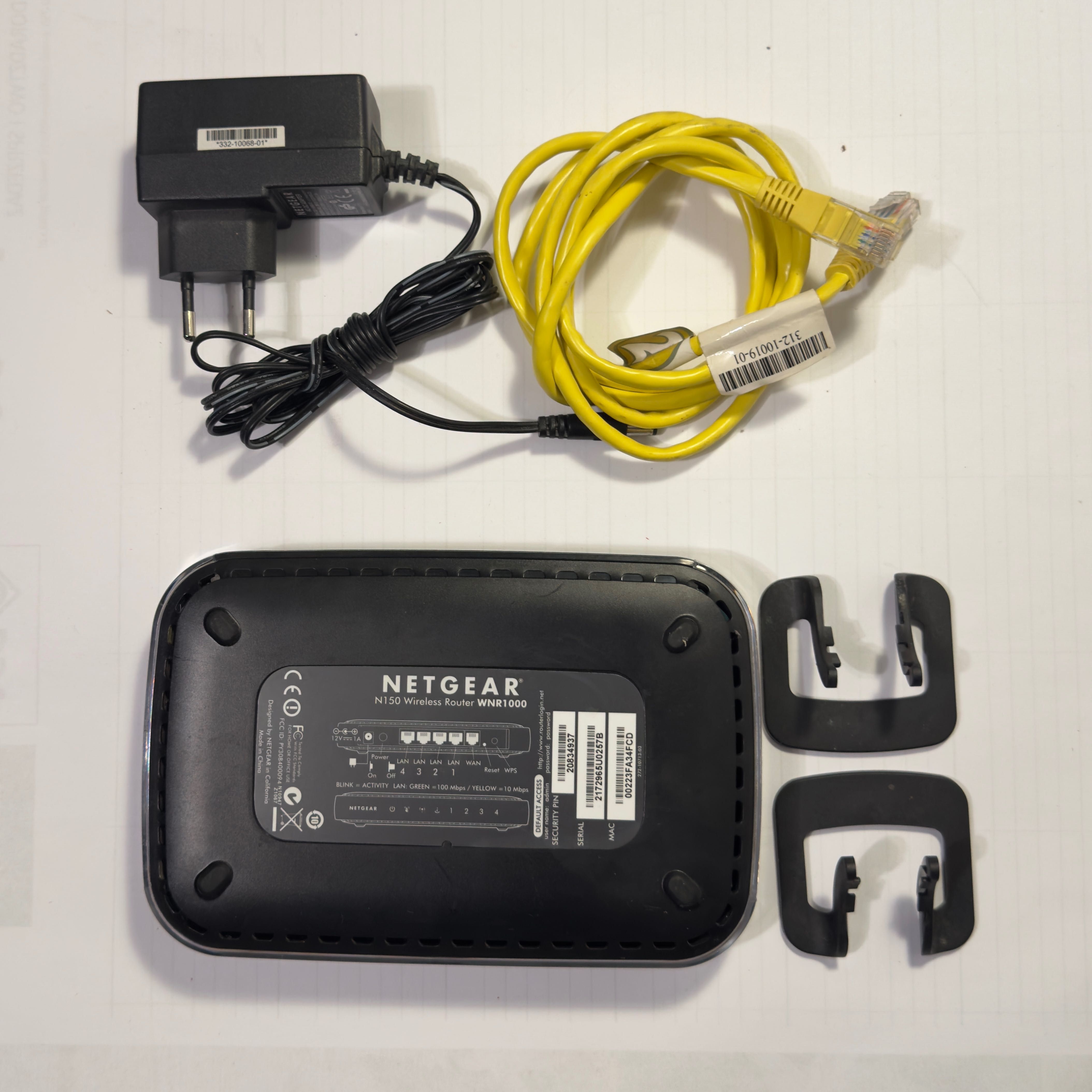 Router Netgear WNR1000 (802.11b/g/n 150Mb/s 1xWAN 4xLAN)