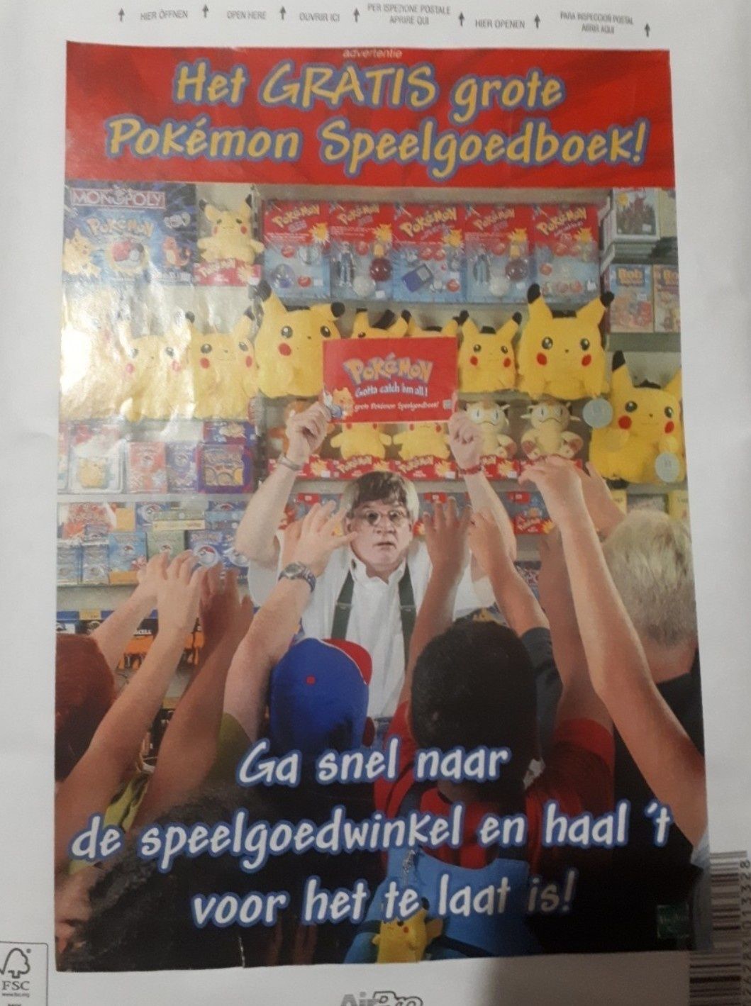 Pokemon 2001 Prospekt reklamowy