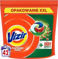 Vizir Platinum PODS + Fairy Effect Kapsułki do prania, 42 prań