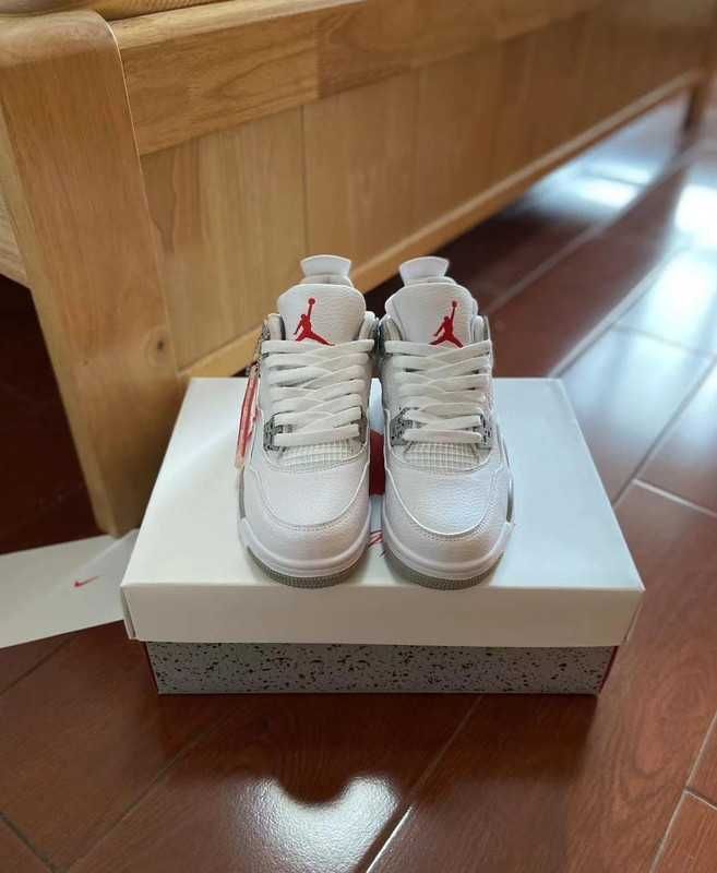 *NoweJordan4 Air4ButyWhiteUnisexTrampki*Wielka wyprzedaż 44