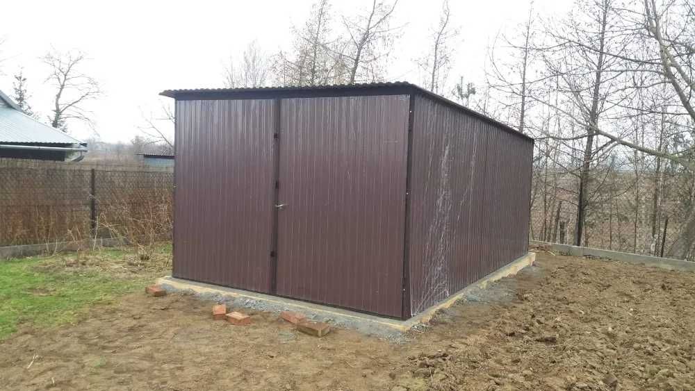 Garaż blaszany 3x5 Blaszaki Garaze blaszane Producent 6x5 4x5 7x8 6x8