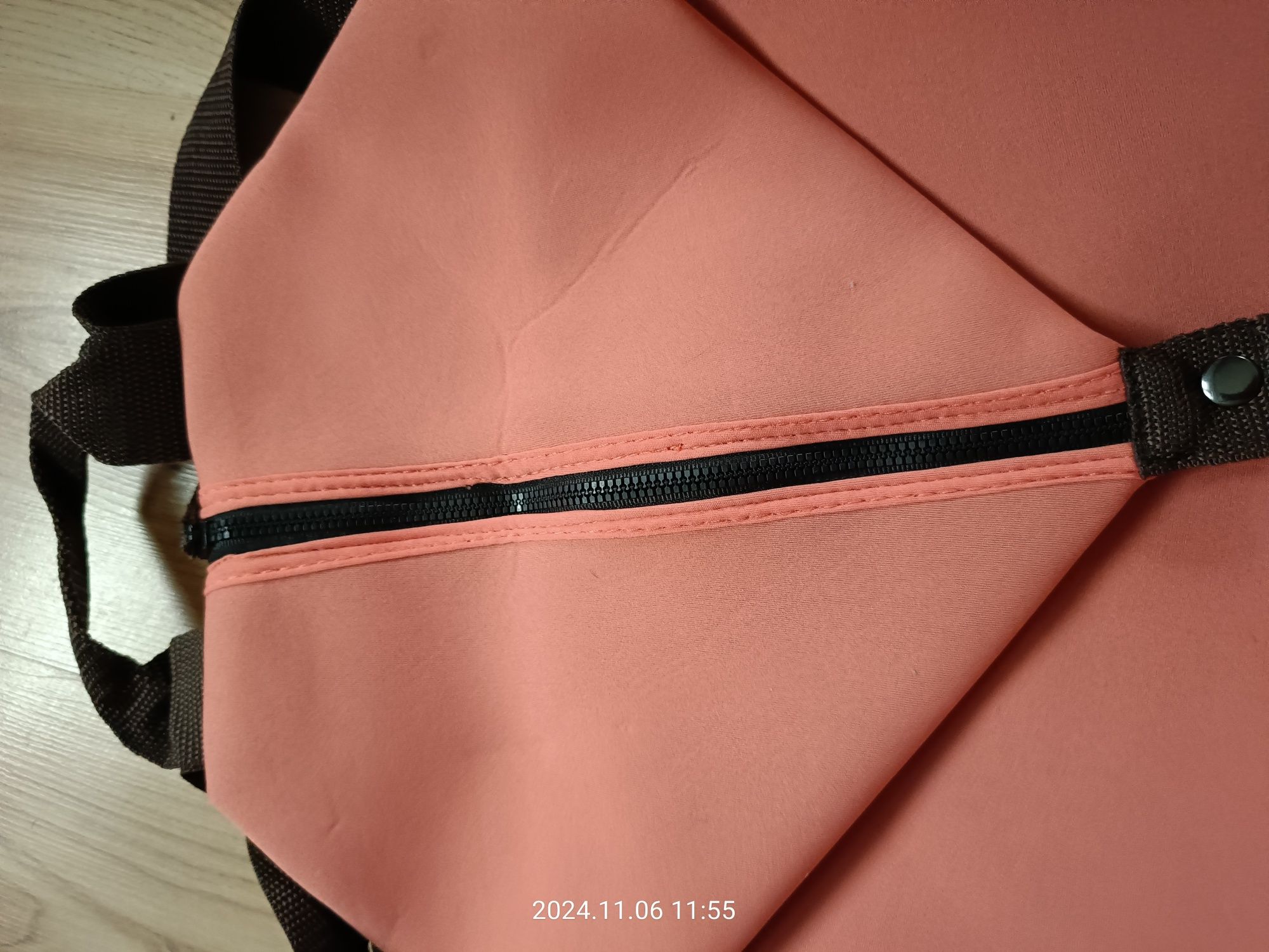 Plecak damski soft Shell  brzoskwiniowy