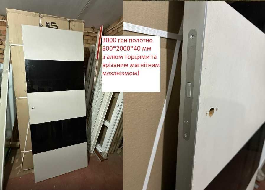 Розпродаж міжкімнатних полотен 800*2000 мм