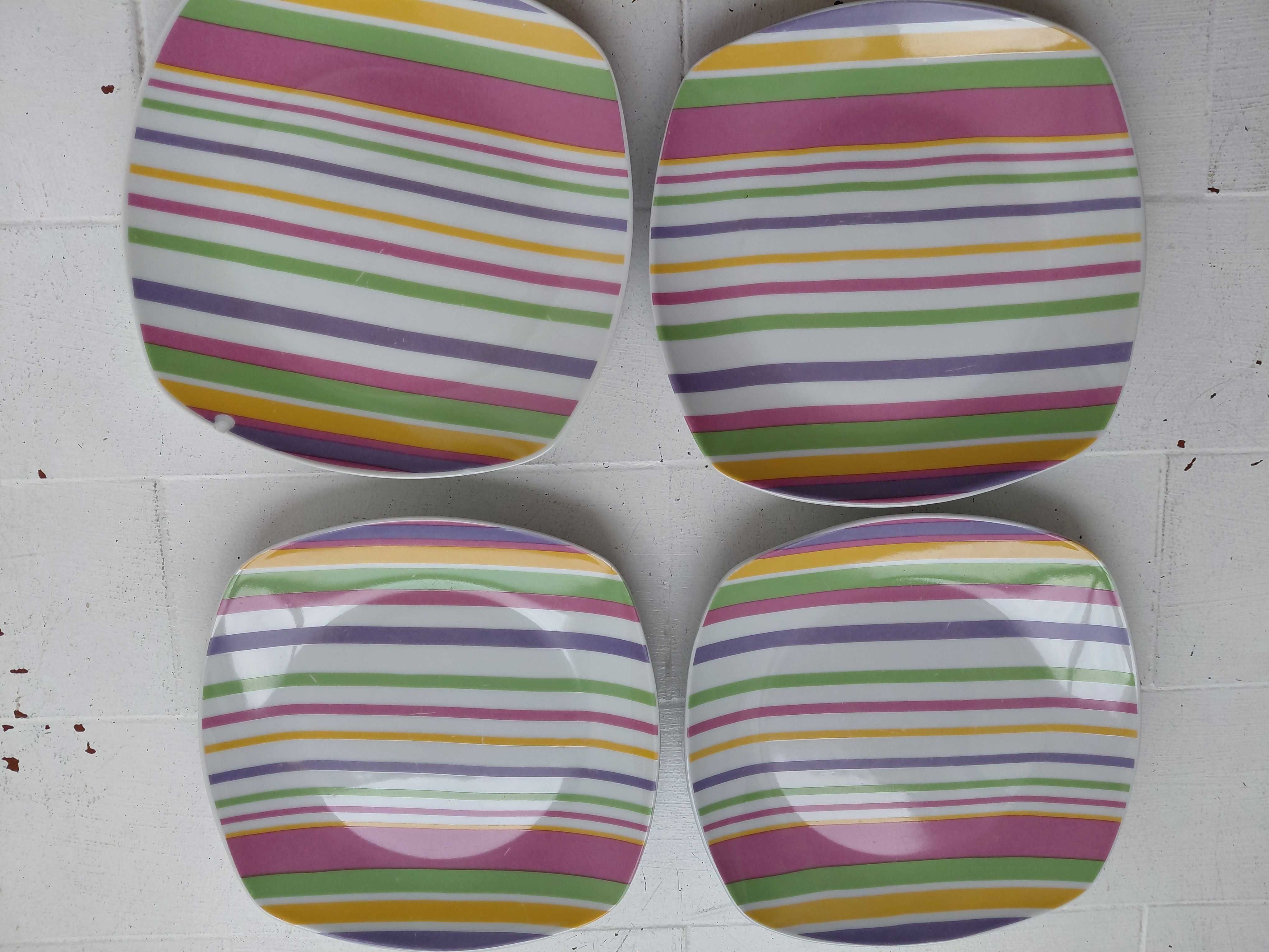 Conjunto 4 pratos sobremesa