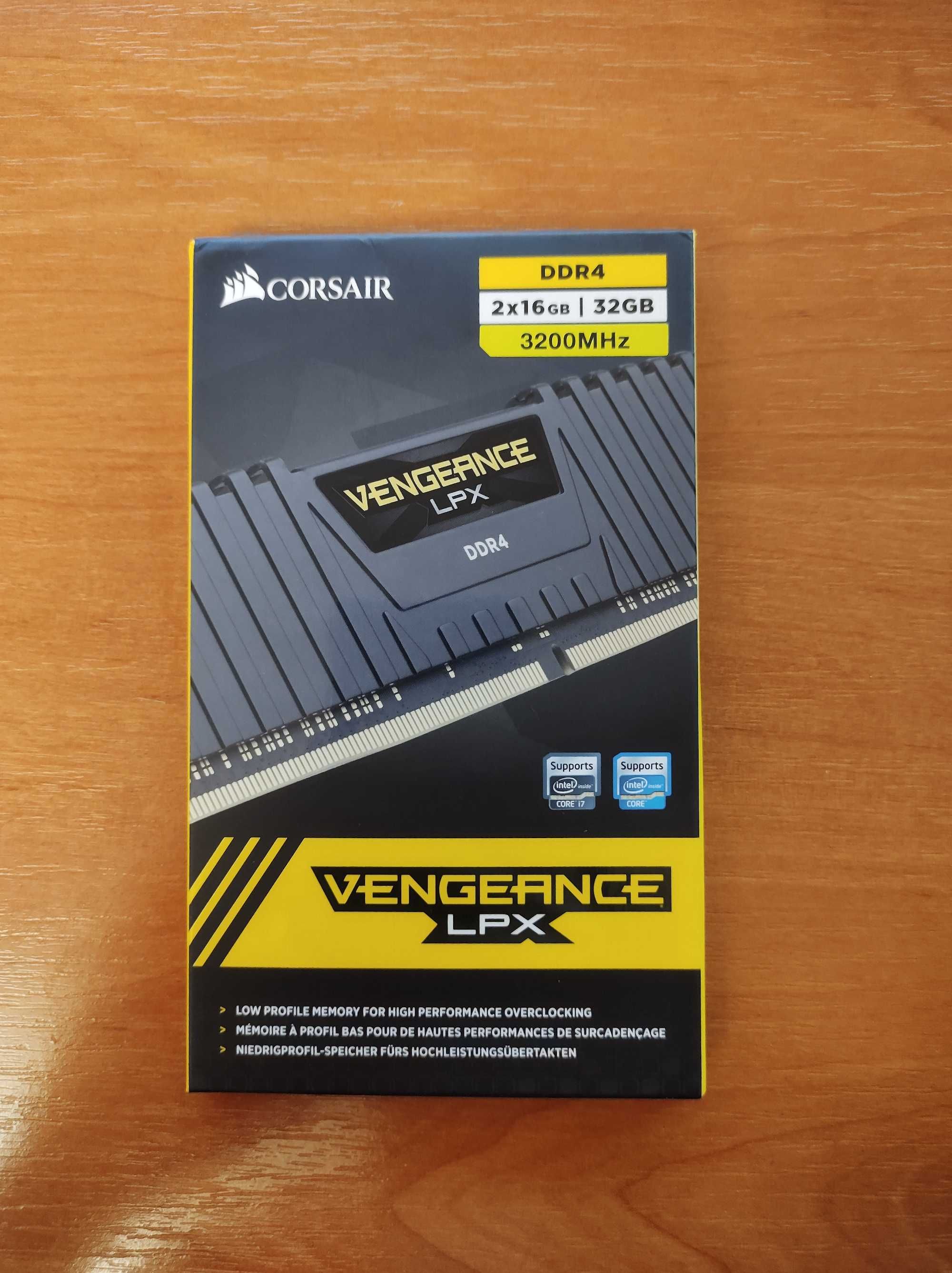 Нова Corsair Vengeance LPX CMK32GX4M2E3200C16 32GB (2PK X 16GB)