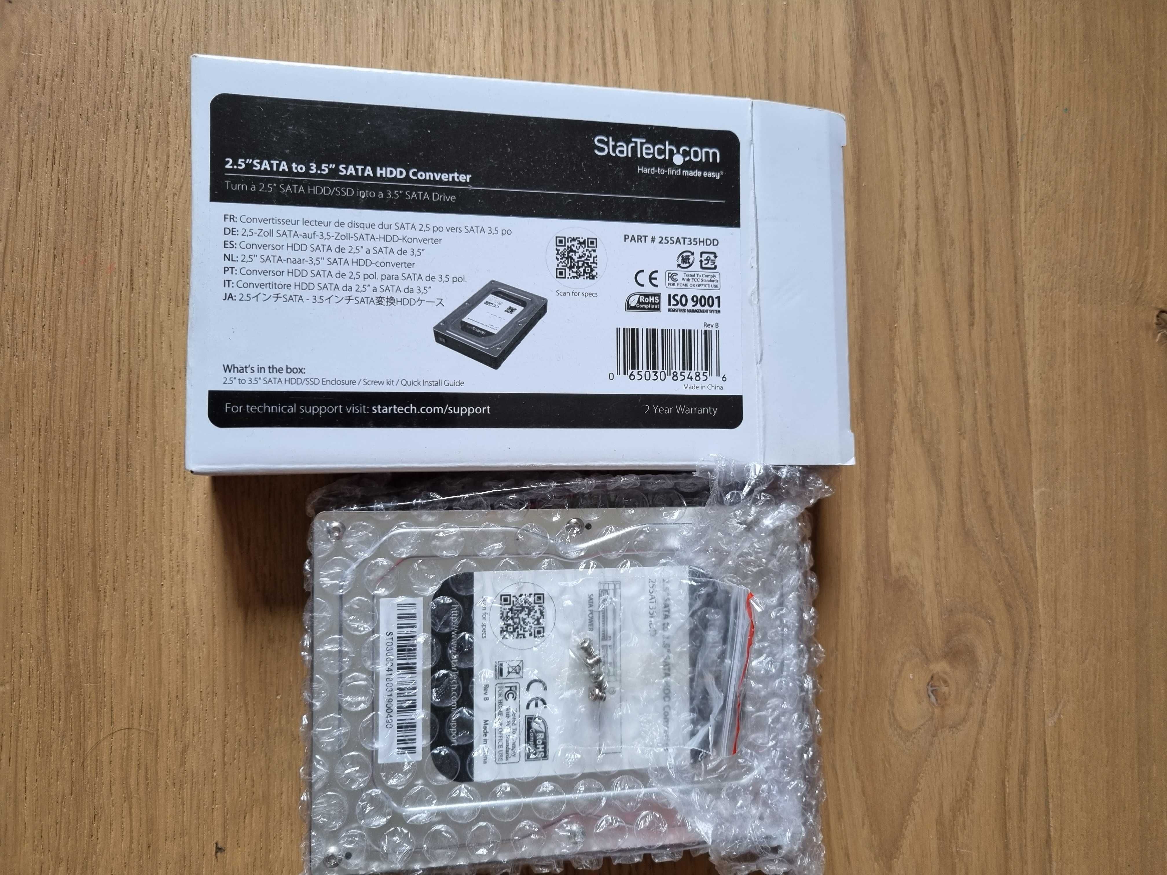 StarTech.com 2.5" SSD/HDD to 3.5" SATA Aluminum HDD Adapter Enclosure