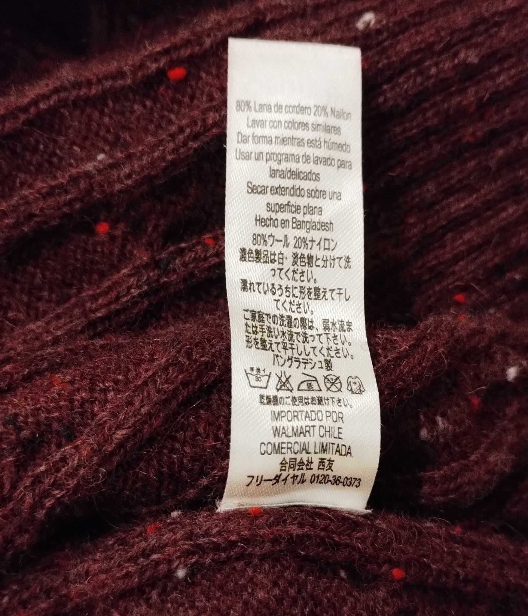 Sweter 80% wełna - rozmiar M