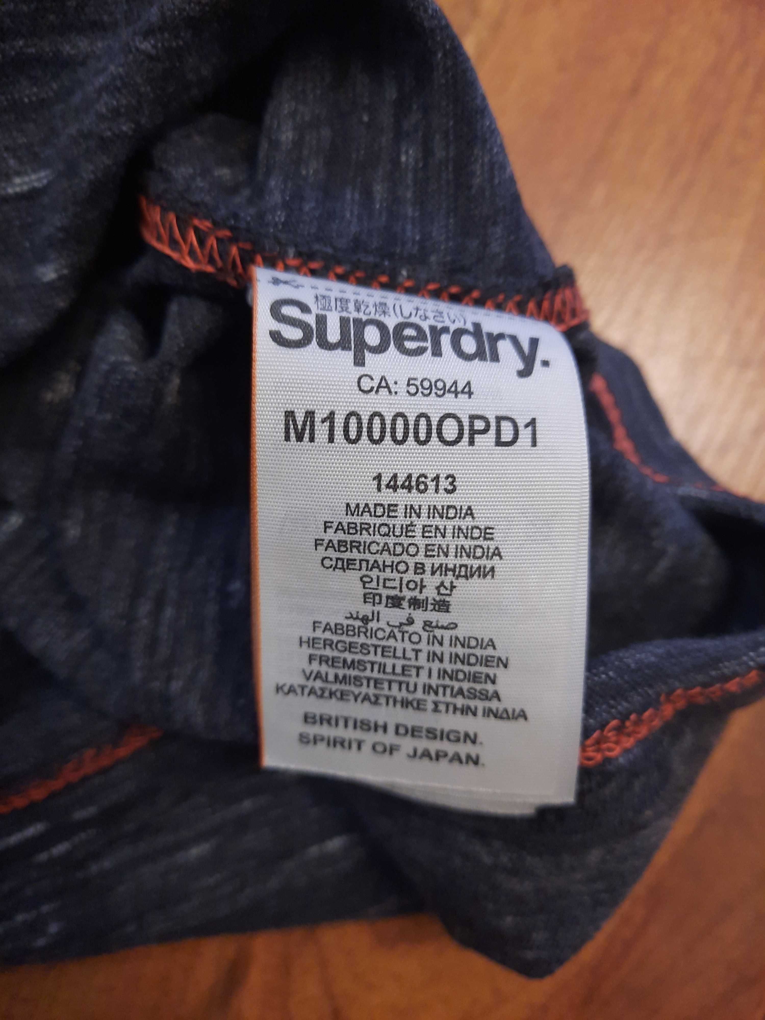 Koszulka bawełniana szara tshirt Superdry rozmiar XL