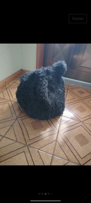 Casa de Gato Preta Nova – Nunca usada, ainda com etiquetas