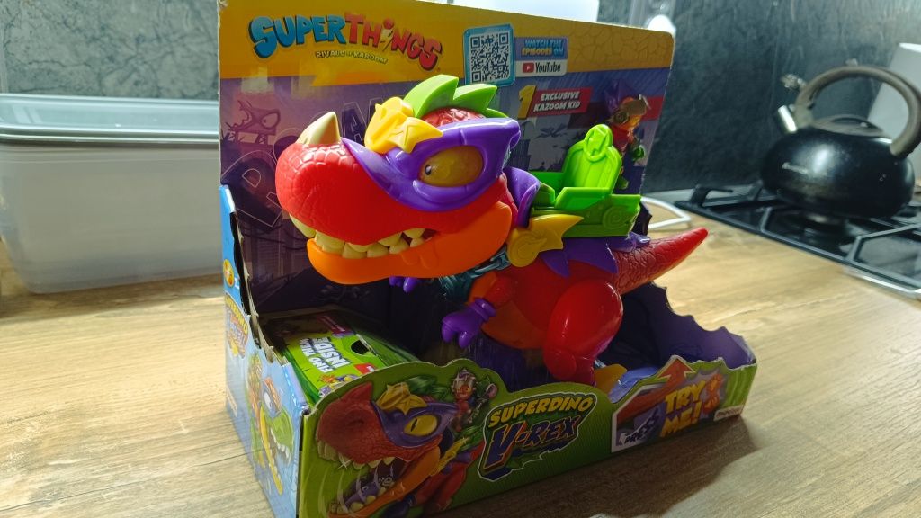 SUPER THINGS ZINGS Dinozaur superdino V-REX
