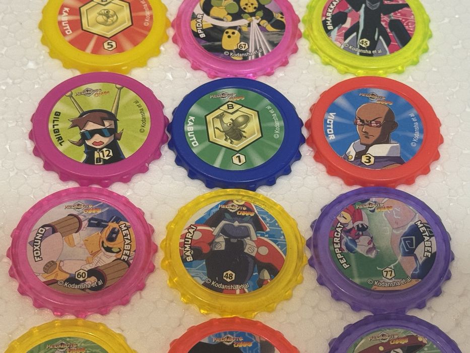 Coleção chipicao Tazos chaps medabots