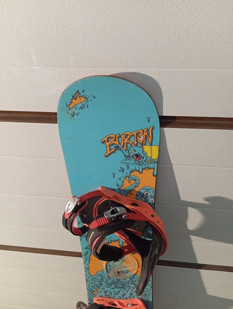 Deska snowboardowa Burton chopper 130 wiązania snowboardowe komplet