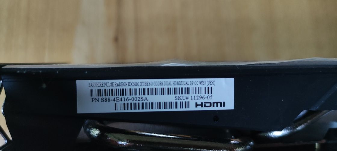 Продам ігрову відеокарти Sapphire Pulse RX 5600XT 6 Gb
