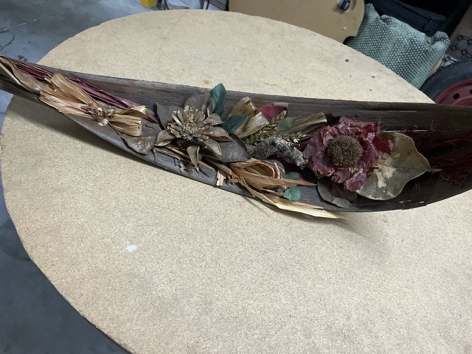 Arranjo com flores secas