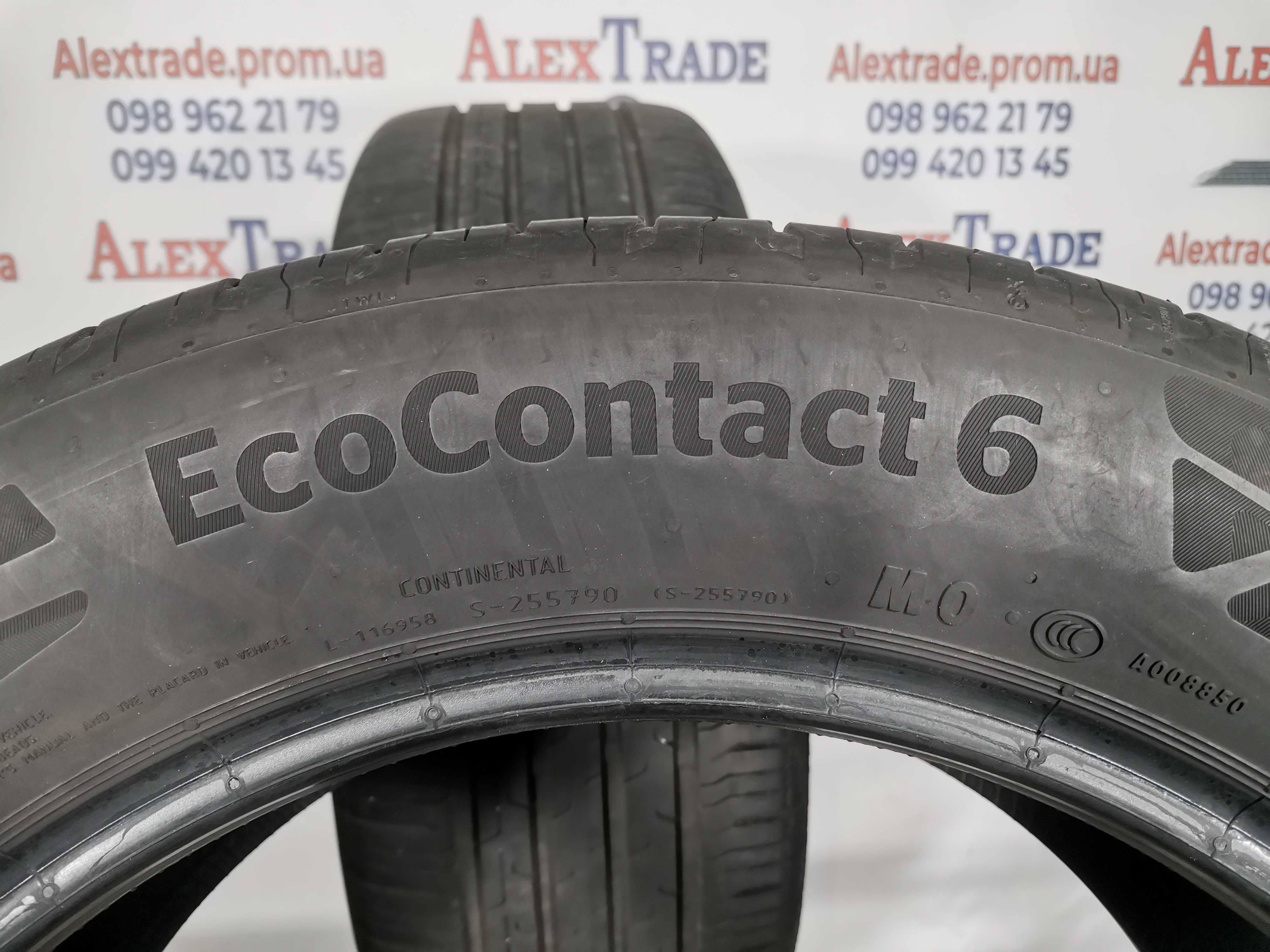 1шт. 225/55 R17 Continental EcoContact 6 літня шина б/у, 2021 рік