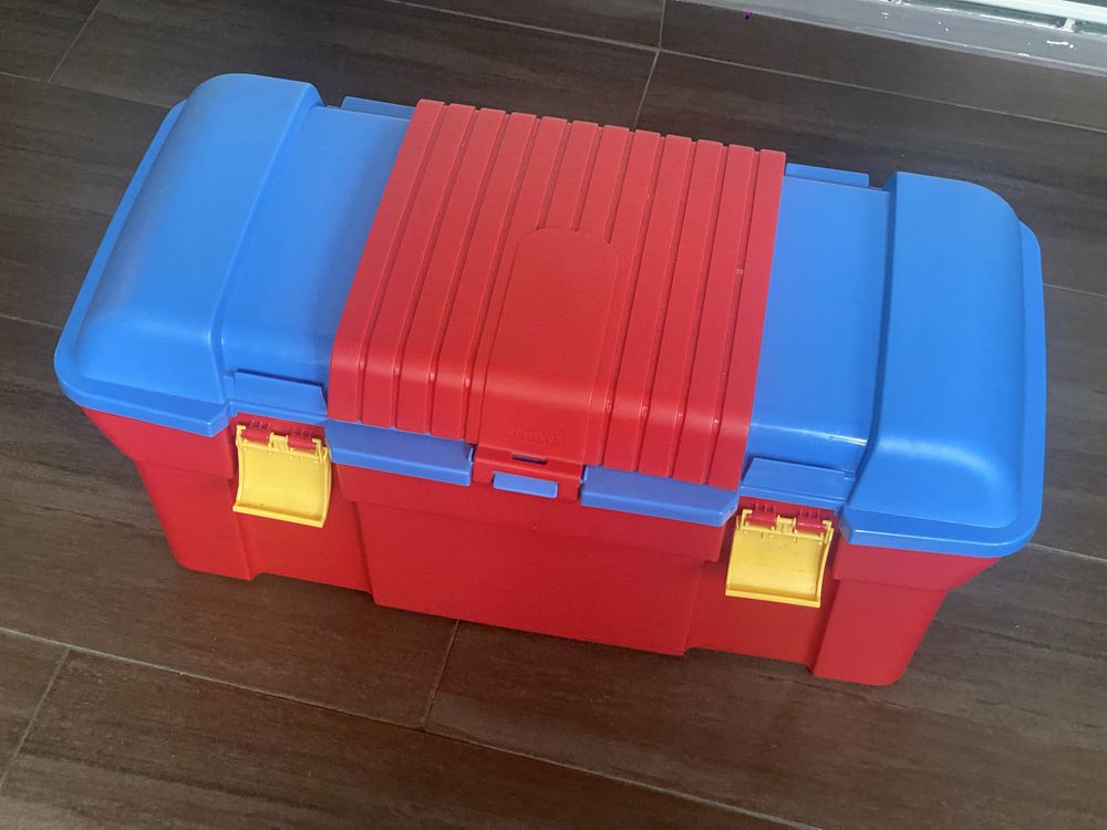 Pudełko na zabawki box organizer skrzynia plastikowa sorter