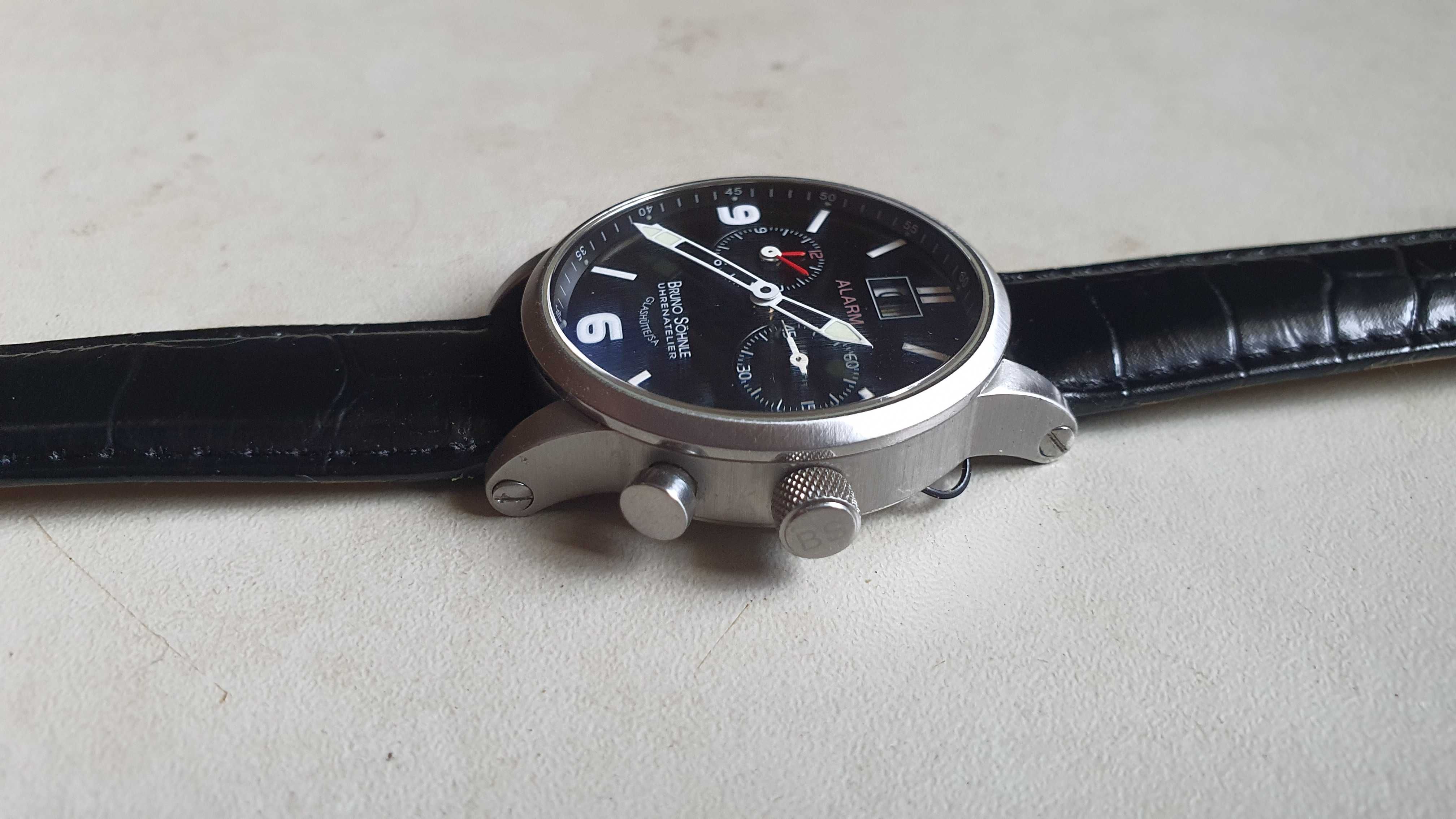 bruno sohnle - glashutte - alarm - zegarek