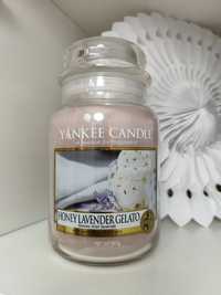 Unikat Yankee Candle duża świeca o zapachu Honey Lavender Gelato