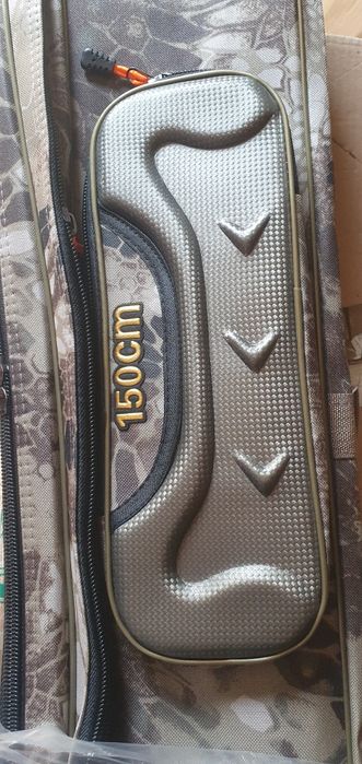 Чехол для удилищ  135 см 3 секции 2 кармана полужесткий