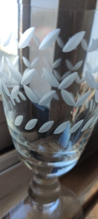 6 copos antigos trabalhados