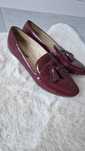 Bordowe mokasyny zara w rozmiarze 37