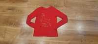 Czerwona bluzeczka dziewczęca świąteczna r. 158/164