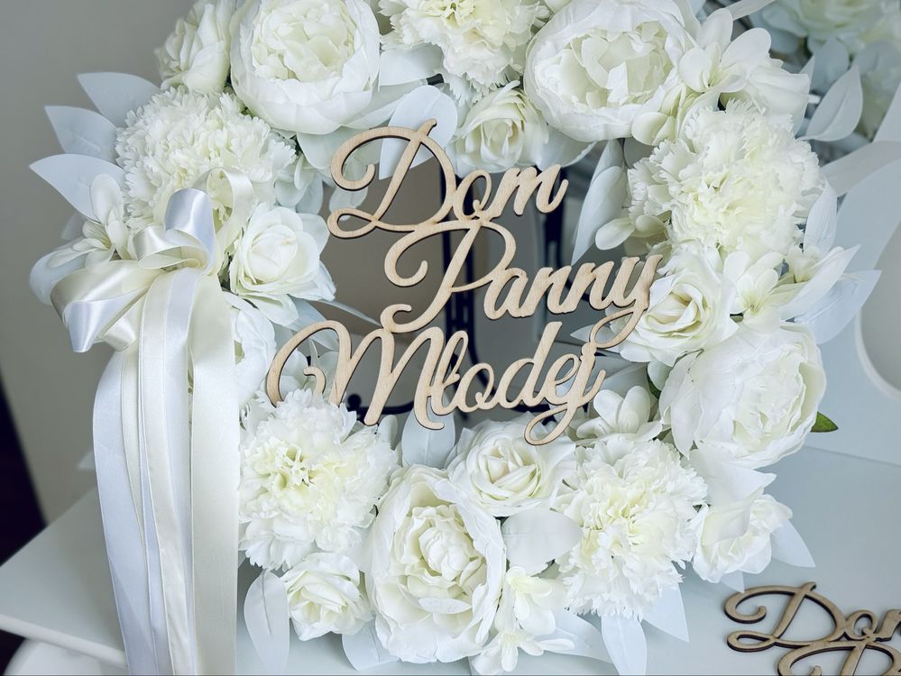 Wianek Dom Panny Młodej/Pana Młodego Ślub Wesele Dekoracja
