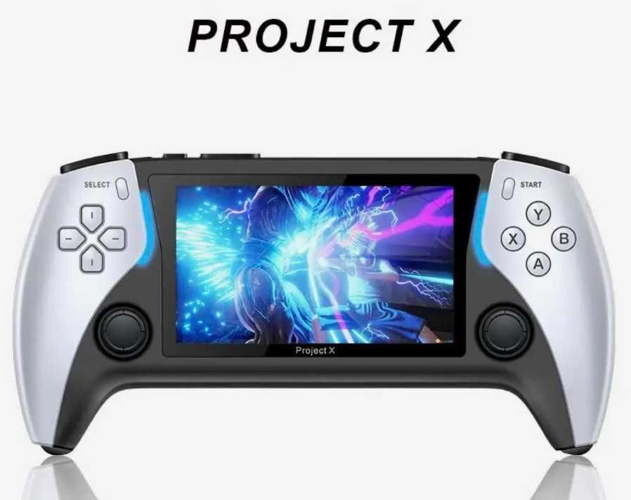 Портативная игровая консоль PROJECT-X, 4,3-дюймовый IPS-экран, игры