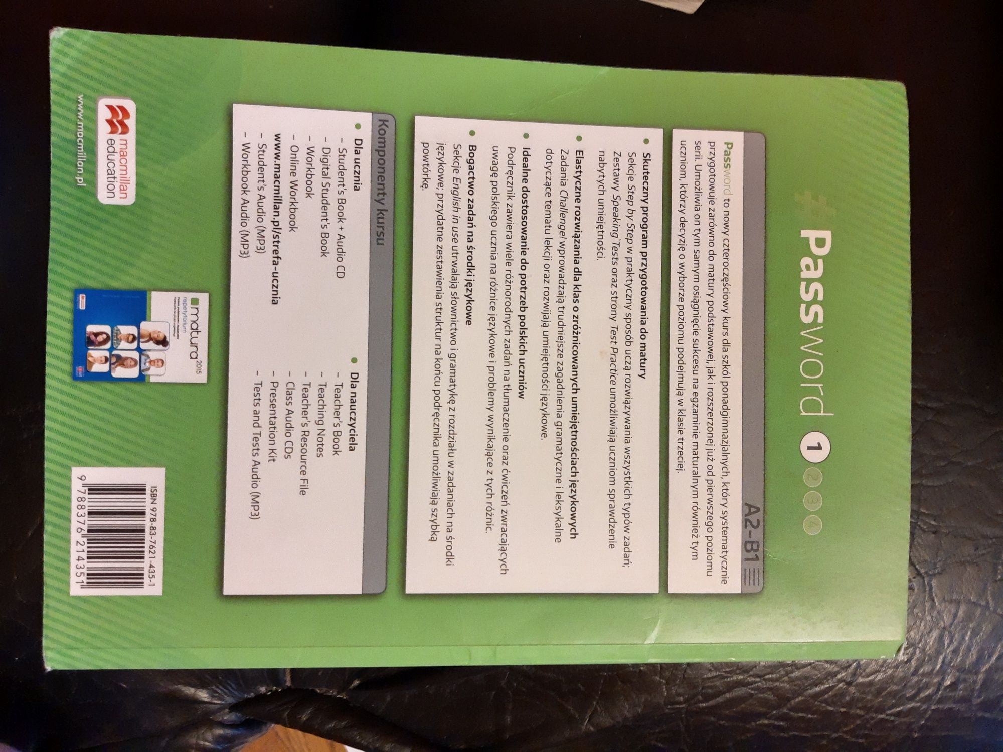 Podręcznik i ćwiczenia (55zl razem) password 1 workbook