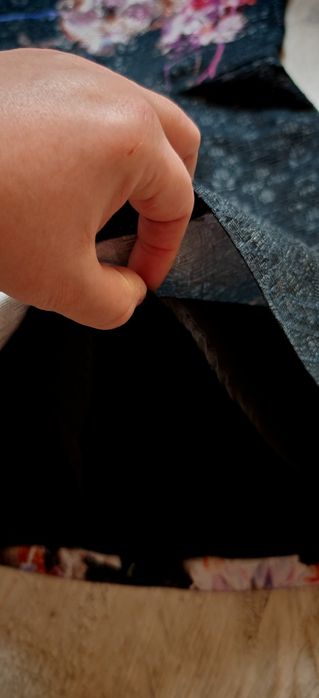 r.134 NEXT Sukienka okolicznościowa grafitowa w kwiaty