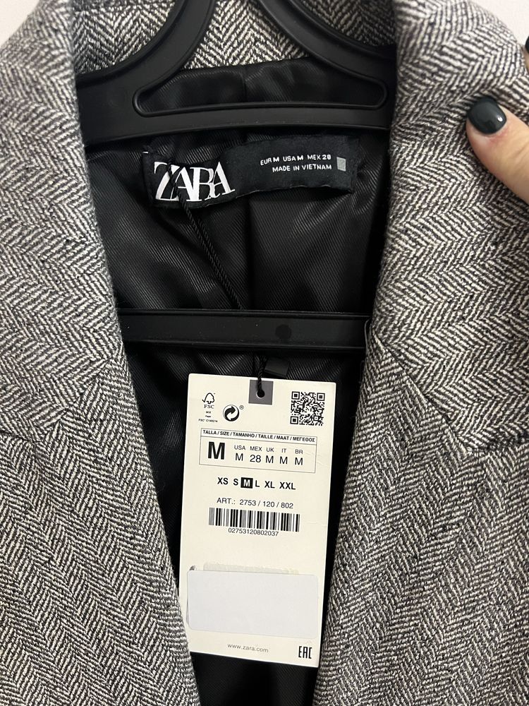 Пиджак zara размер М