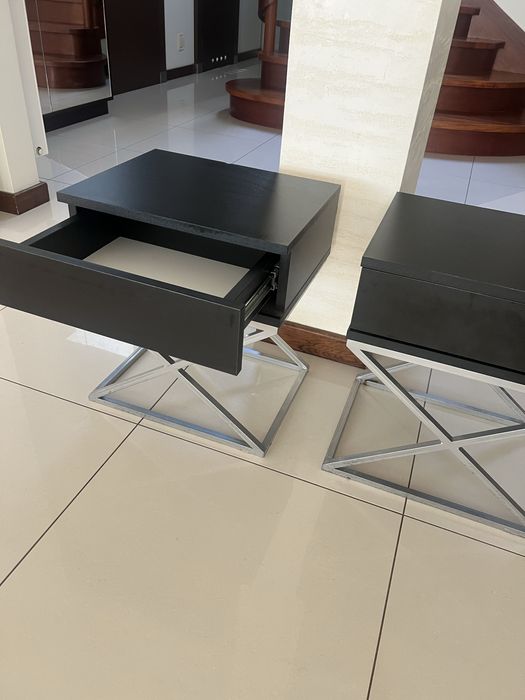 Komplet 2 nowoczesnych szafek nocnych